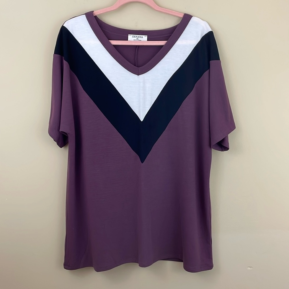 Zenana top shirt blouse tunic XL